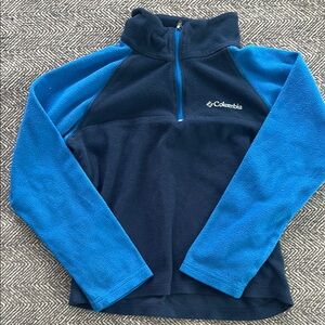 Columbia Kids' Blue Long Sleeve Fleece 1/4 Zip
